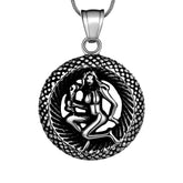 Men Zodiac Virgo Necklace Pendant Star Sign Constellation Jewelry Women Boys Girls Birthday Gift - Aurora Tears Jewelry